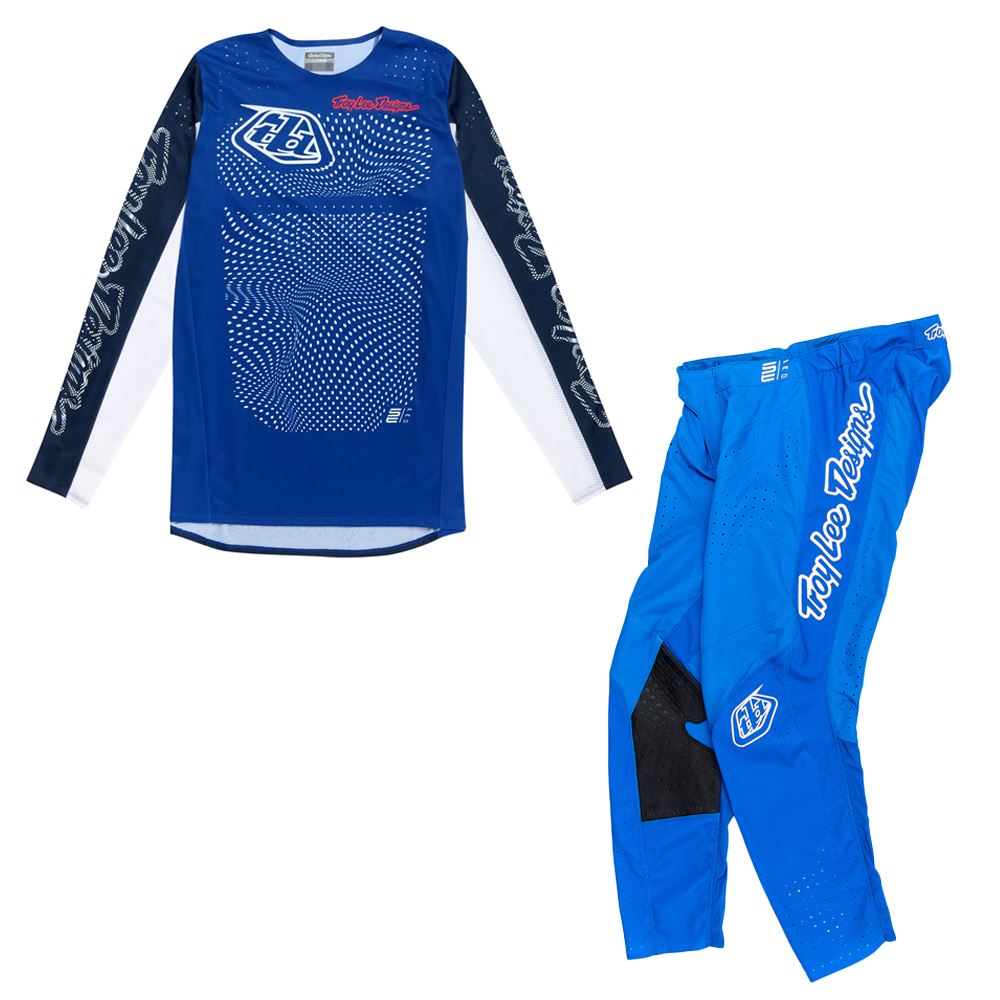 Troy Lee Designs Spring 2025 MX Combo Kit SE PRO Vectra Bright Blue